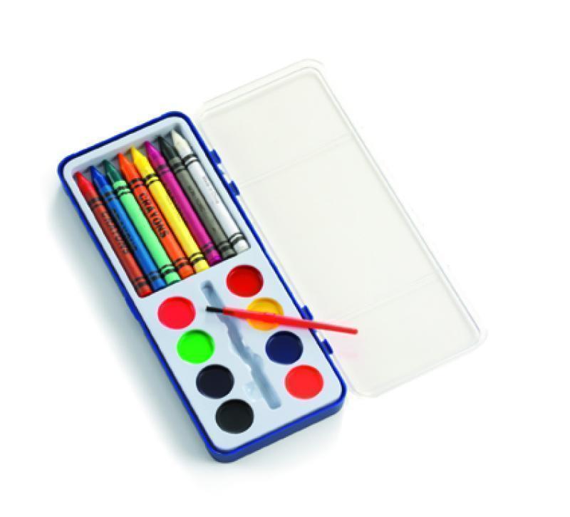 Crayons and paint set (D)