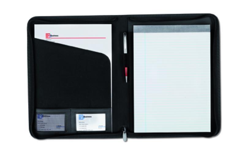 Cadiz conference folder, A4, with zip, includes note pad