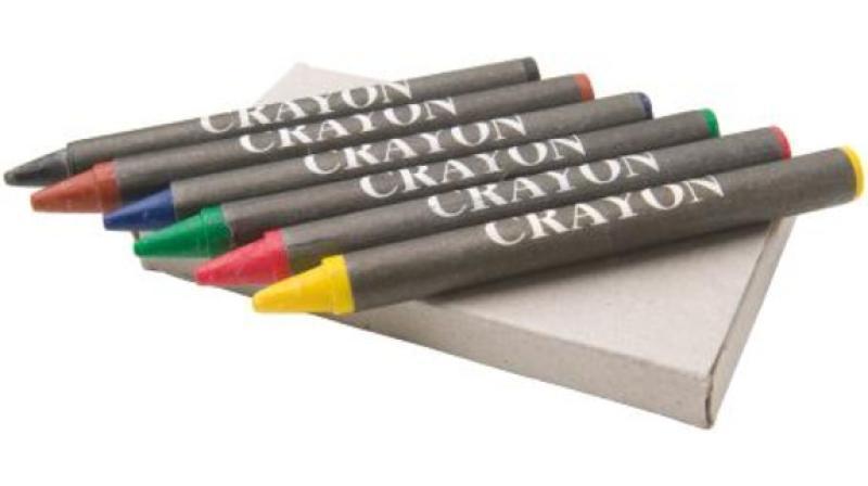6 Pcs Wax Crayons
