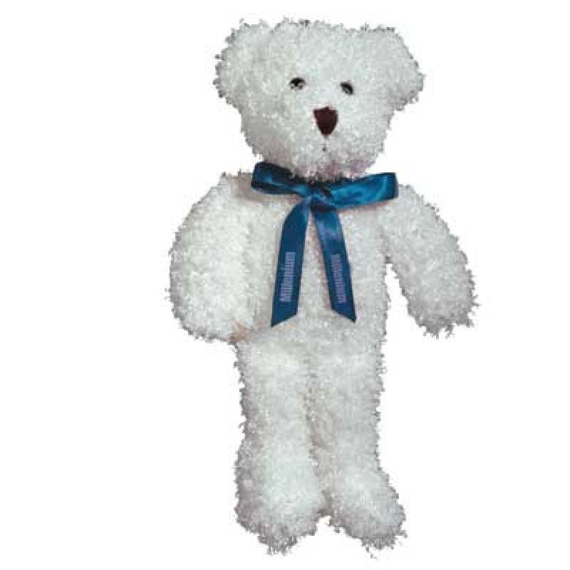 12ins Snowy Bear with Bow