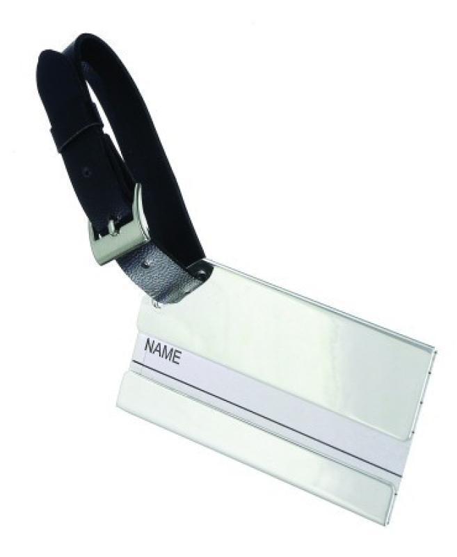 Silver Plated Luggage Tag