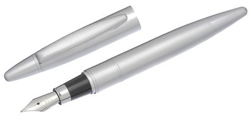 Toledo Satin Chrome Plated Fountain Pen