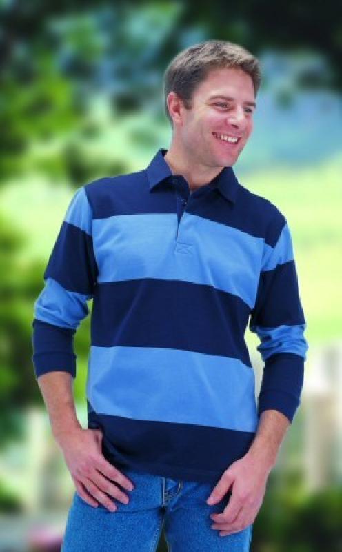 Kooga Long Sleeved  Hooped Rugby Shirt