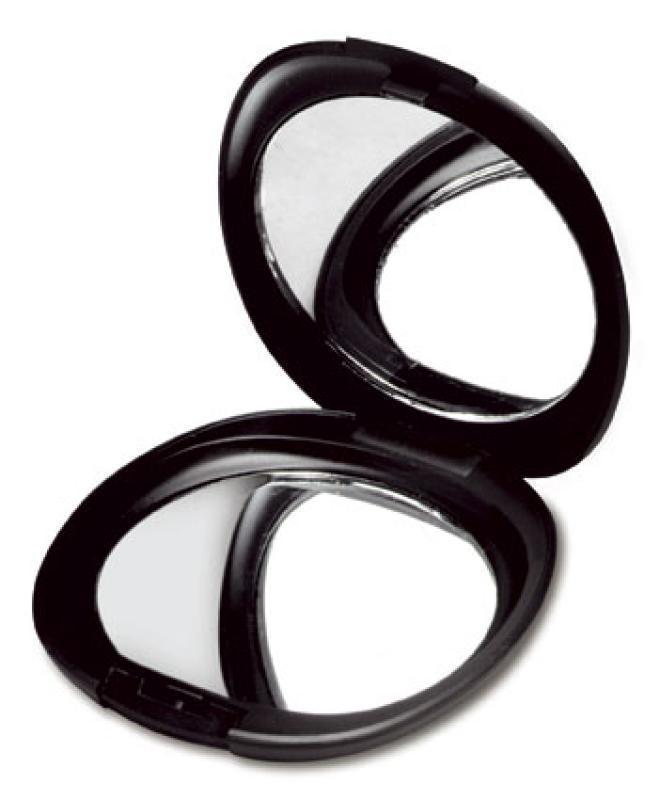 Pocket mirror oval, with normal and magnifying mirror (D)