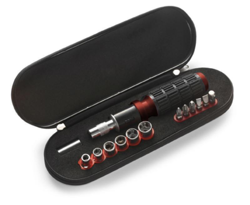 Tool set supplied in a zipped aluminium case, 12pc (D)