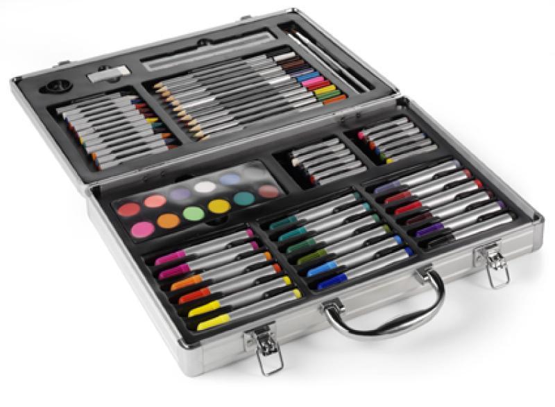 Design art set in aluminium case, 60pc (D)