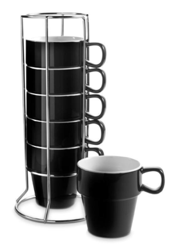 Set of mugs in a rack (0.25 litre), 7pc