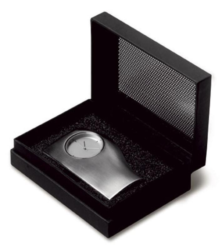 Ice desk clock in a gift box, incl batt (D)