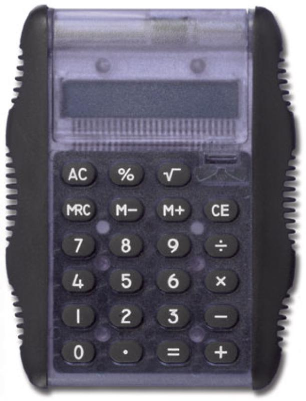 Calculator with rubber sides
