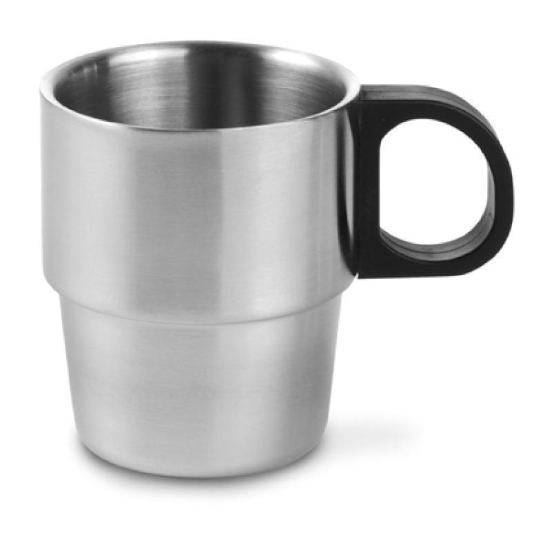 Mug (0.20 litre), double-walled, with black handle (D)