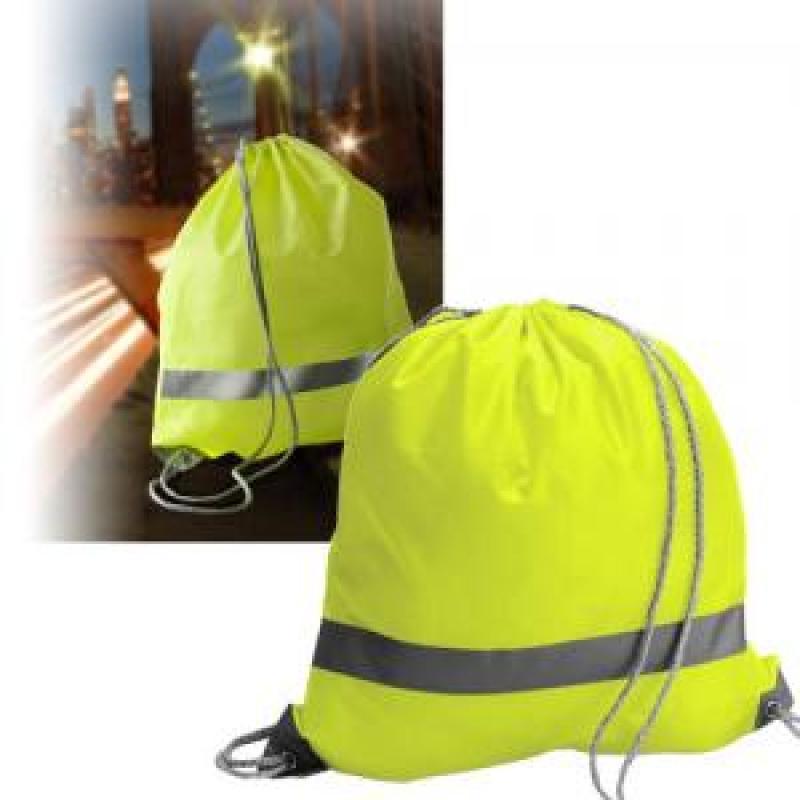 Drawstring Rucksack with Reflective Strip