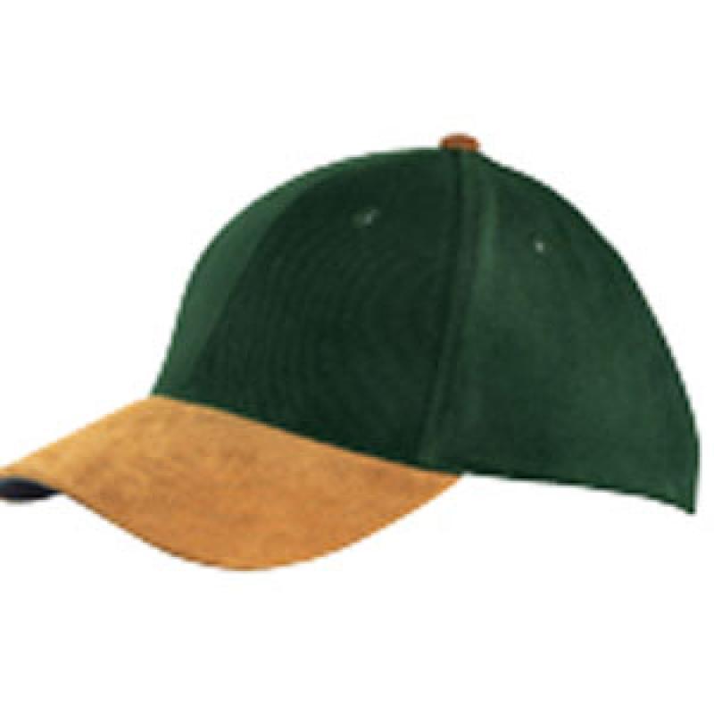 Cotton-Suede Peak Cap