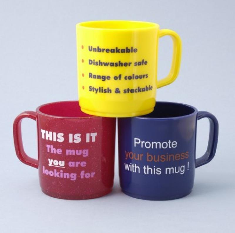 10oz Plastic Mugs 30% RECYCLED