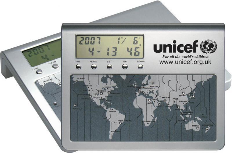 World Timer Desk Clock