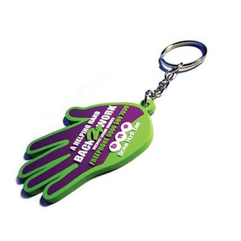 40mm Soft PVC 2D Keychain