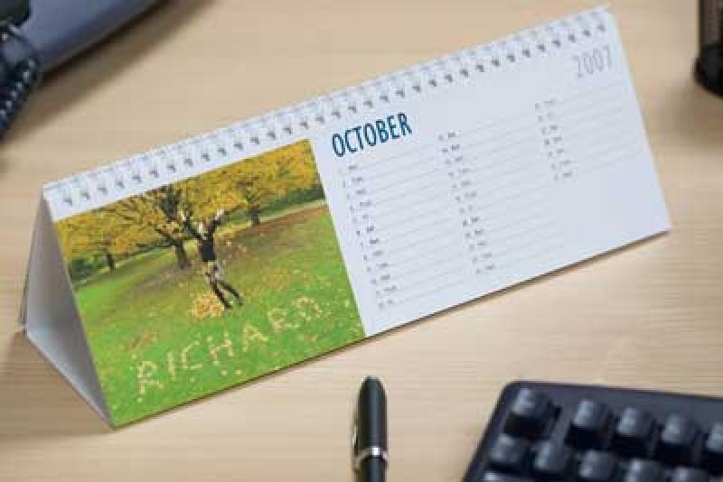 Personalised Desk Calendar