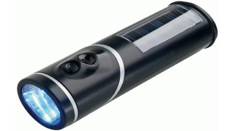Solar LED Rotatable Torch
