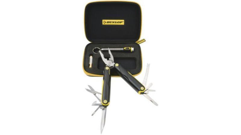 Dunlop Flashlight With Multi Tool Set