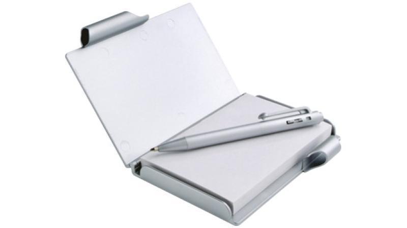 Notebook in Plastic Case with Ballpen