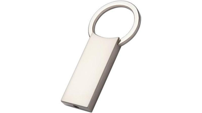 Rectangular Metal Keyring