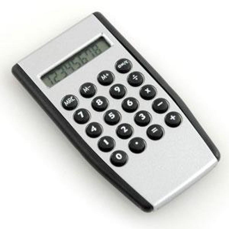 Pocket Size Calculator With Rubber Grip