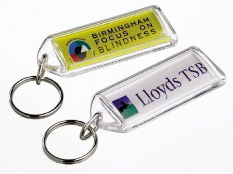 Rectangular Acrylic Keyring Full Colour