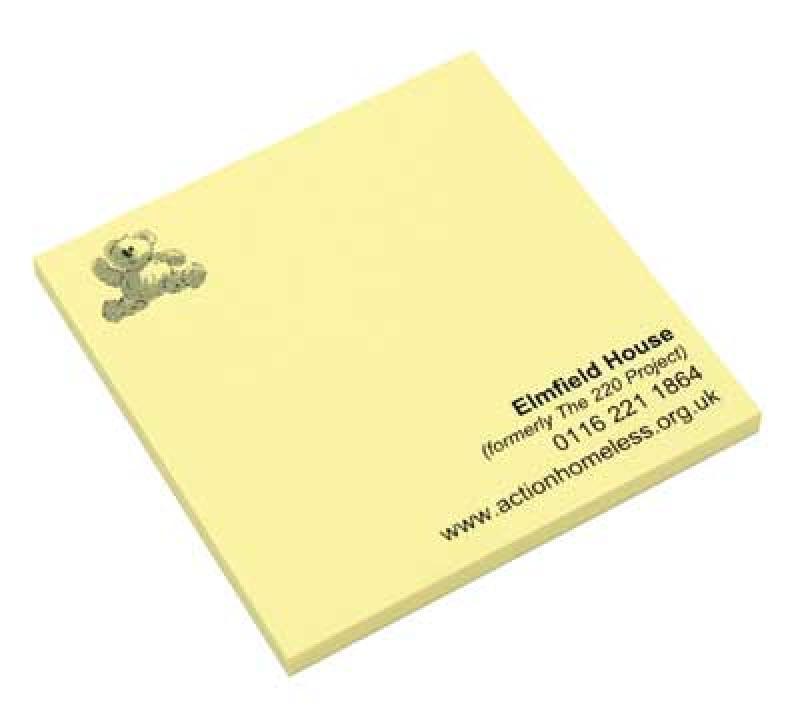 Sticky-Smart Notes 3ins x 3ins 50 Sheets Printed One Colour