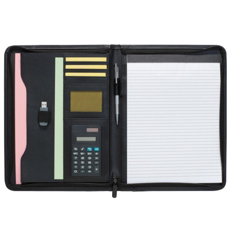 Dartford A4 Zipped Folder with Calculator 