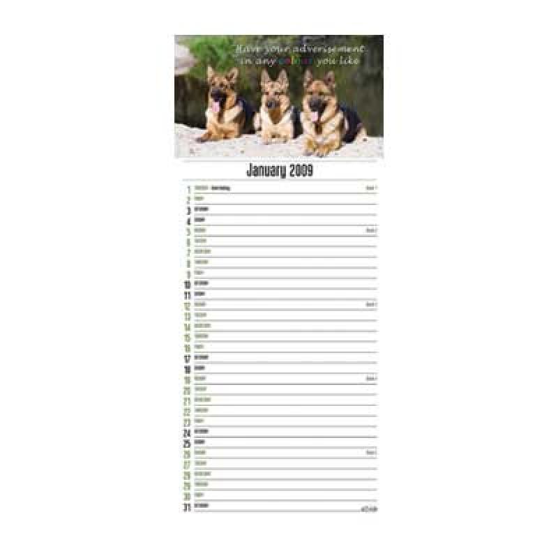 12 Leaf Slimline Engagement Calendar