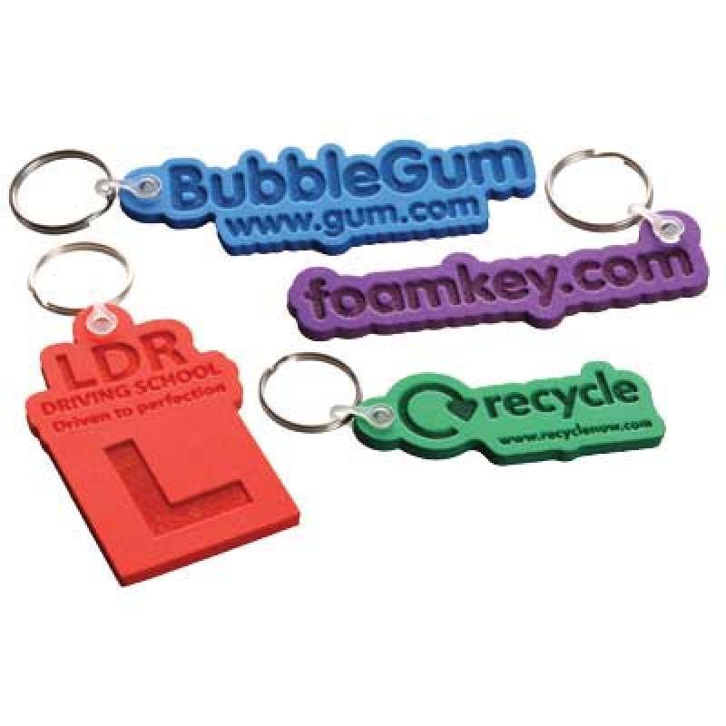 Embossed Foam Keyring