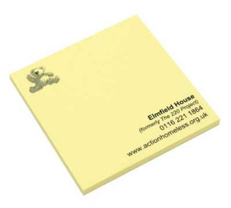Sticky-Smart Notes 3ins x 3ins 50 Sheets Printed 4 Colour Process