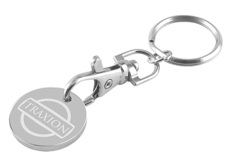 Trolley Coin Key Ring Laser Engraved