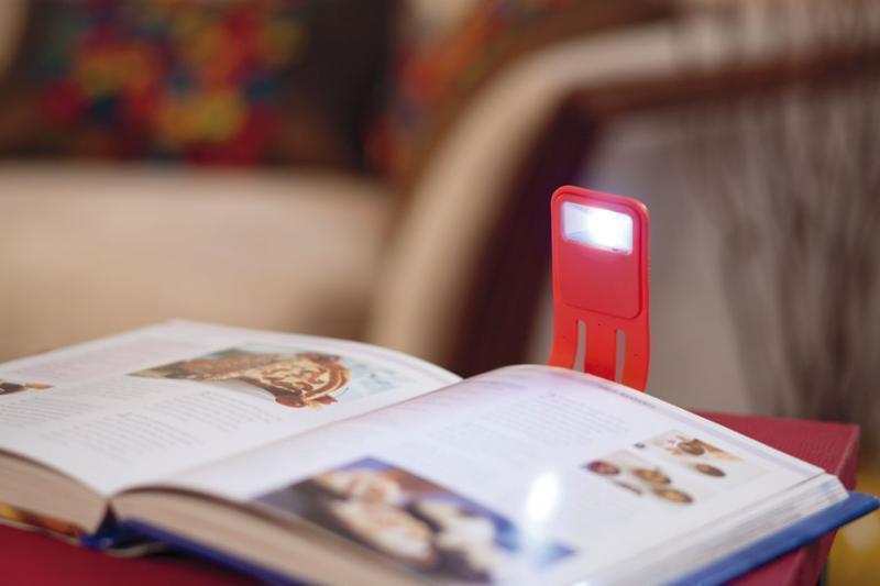 Flexible Bookmark with Book Light.