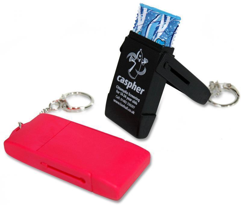 Condom Plastic keyring