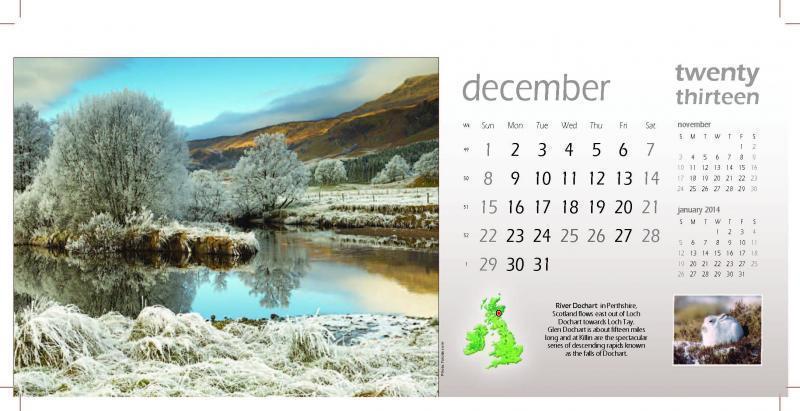 14 leave Bespoke Desk Calendar