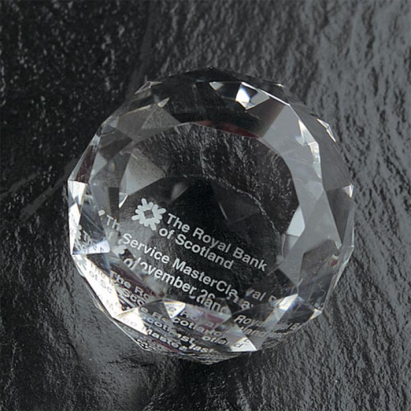 50mm Facetted Sphere Diamond Shape
