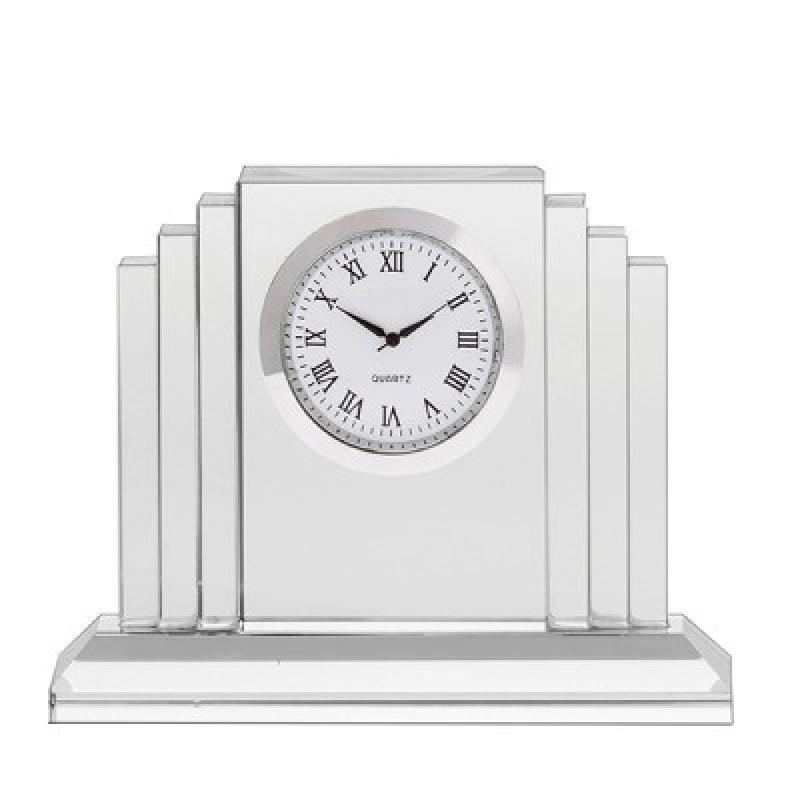 Royal Scot Art Deco Crystal Clock
