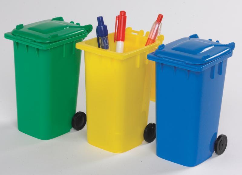 Recycled Wheelie Bin Pen Pot