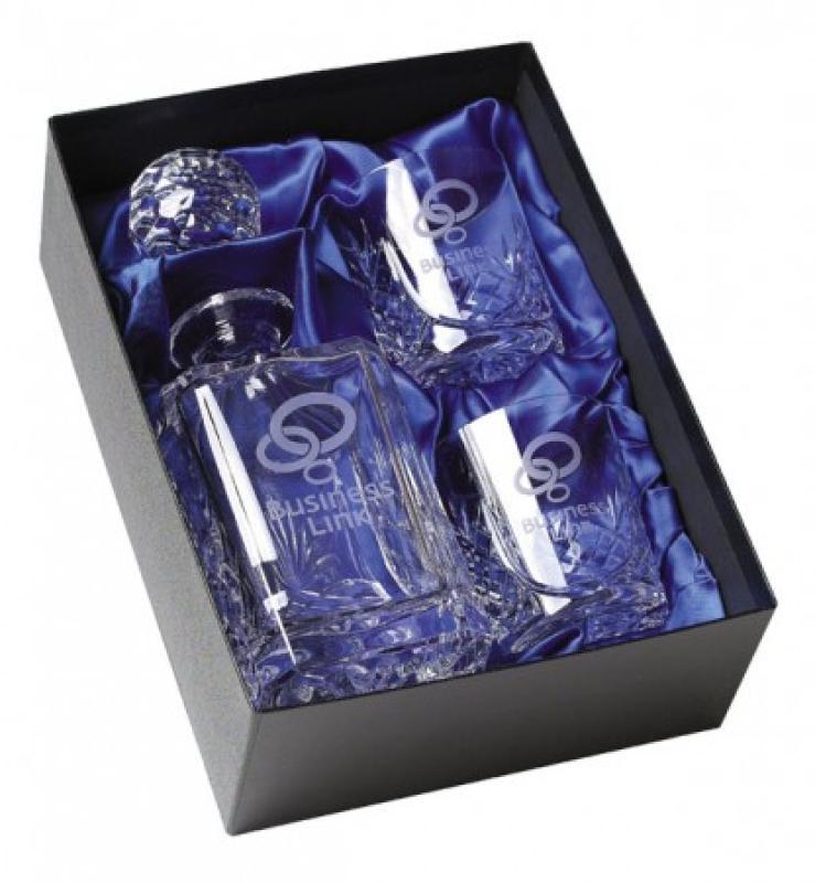 Lead Crystal 3 Piece Whisky Set