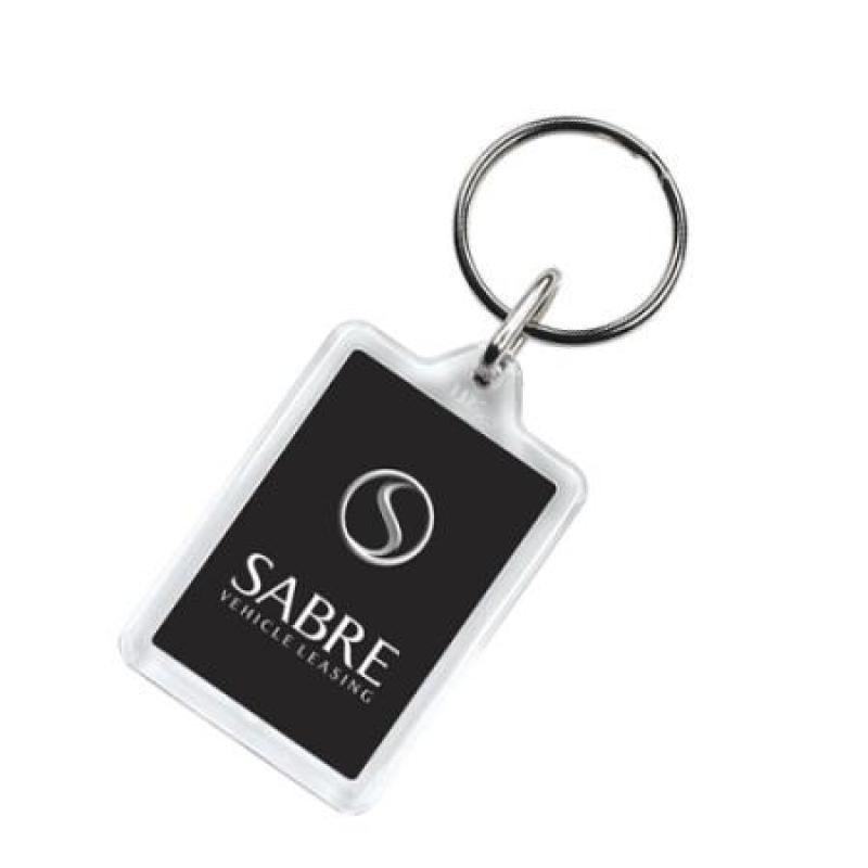 Compact Acrylic Keyring Full Colour