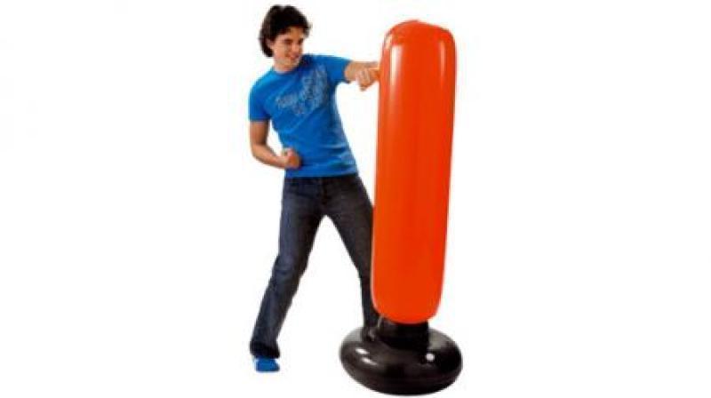 INFLATABLE GIANT BOXING BALL â€“ With water compartment in the bottom to make sure box ball will sta