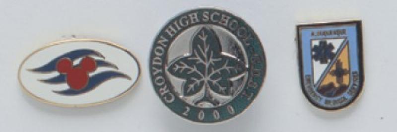 25mm Die Stamped Lapel Badge Hard Enamel