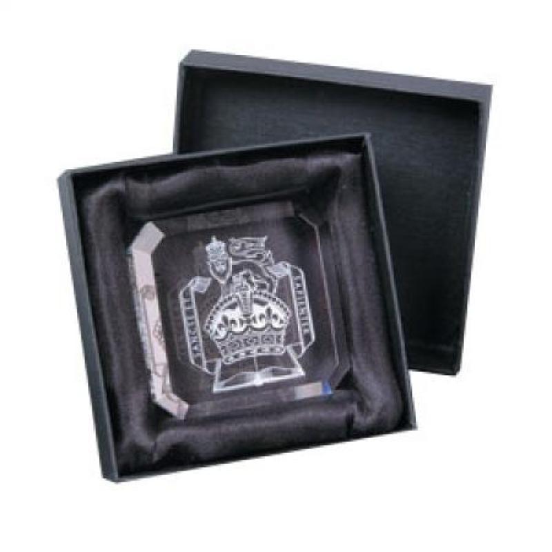 Square Crystal Paperweight