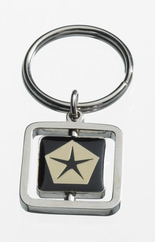 Square Spinning Keyring