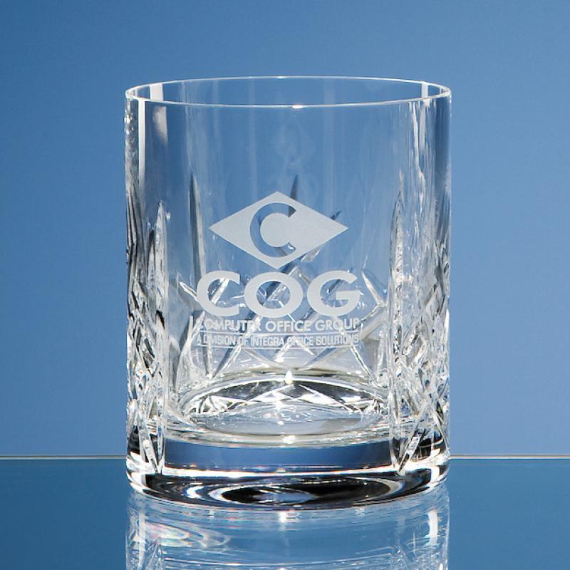 Flamenco Lead Crystal Panel Whisky Tumbler