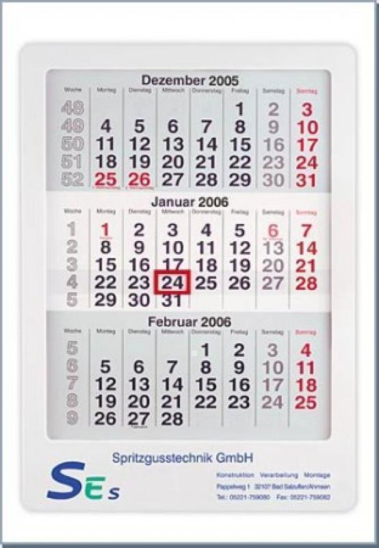 MAXI A3 Size Framed  2 Year Wall Calendar