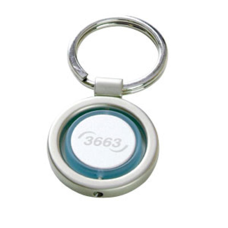 Zebra Spinning Keyring