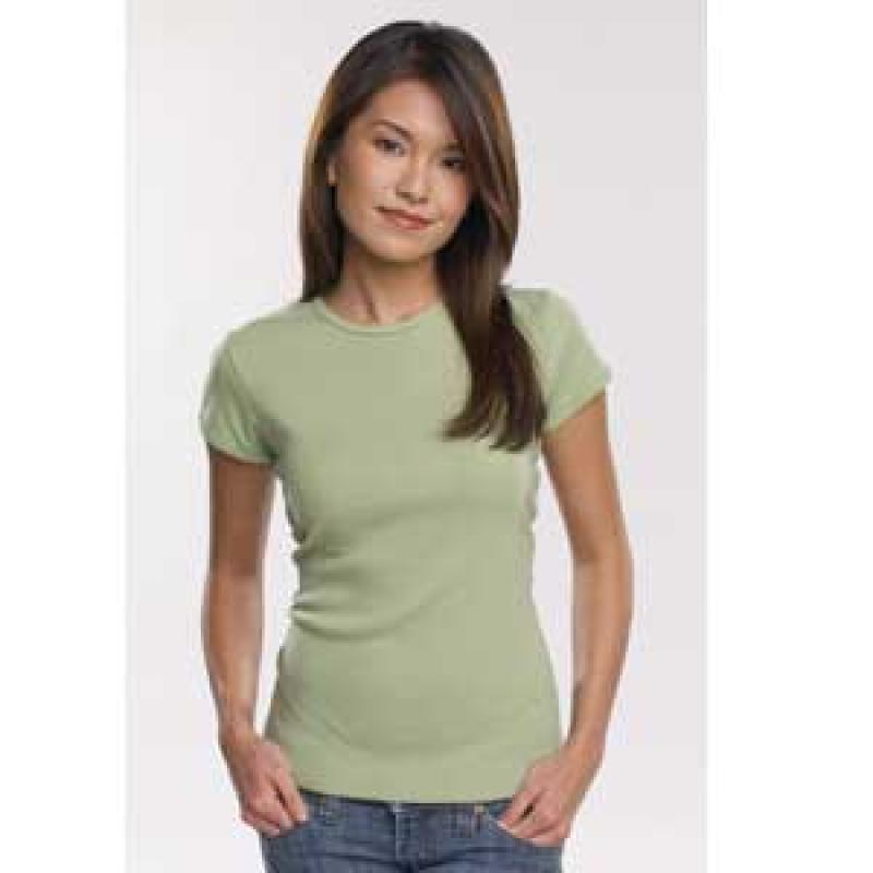 Ladies Short Sleeve Crew Neck